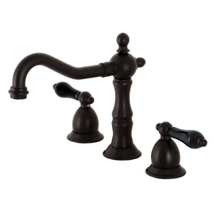Duchess KS1975PKL Two-Handle 3-Hole Deck Mount Widespread Bathroom Faucet with Brass Pop-Up, Oil Rubbed Bronze