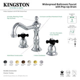 Duchess KS1975PKX Two-Handle 3-Hole Deck Mount Widespread Bathroom Faucet with Brass Pop-Up, Oil Rubbed Bronze