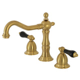 Duchess KS1977PKL Two-Handle 3-Hole Deck Mount Widespread Bathroom Faucet with Brass Pop-Up, Brushed Brass