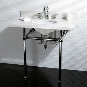 Heritage KS1991AL Two-Handle 3-Hole Deck Mount Widespread Bathroom Faucet with Brass Pop-Up, Polished Chrome