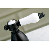 Bel-Air KS1995BPL Two-Handle 3-Hole Deck Mount Widespread Bathroom Faucet with Brass Pop-Up, Oil Rubbed Bronze