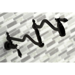 Heirloom KS2100BAL Two-Handle Pot Filler, Matte Black