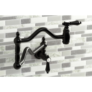 Heirloom KS2100BAL Two-Handle Pot Filler, Matte Black