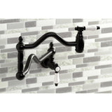 Bel-Air KS2100BPL Two-Handle Pot Filler, Matte Black