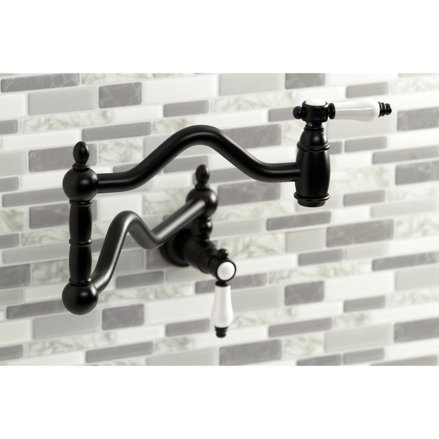 Bel-Air KS2100BPL Two-Handle Pot Filler, Matte Black