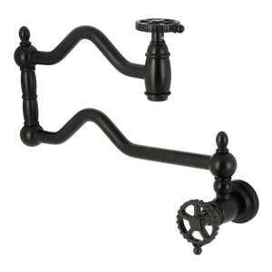 Fuller KS2100CG Two-Handle Pot Filler, Matte Black