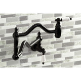 Heritage KS2100PL Two-Handle Pot Filler, Matte Black