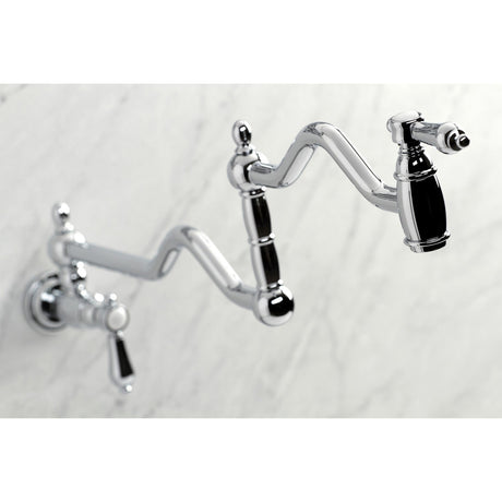 Heirloom KS2101BAL Two-Handle Pot Filler, Polished Chrome