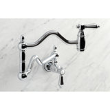 Heirloom KS2101BAL Two-Handle Pot Filler, Polished Chrome