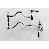 Heirloom KS2101BAL Two-Handle Pot Filler, Polished Chrome