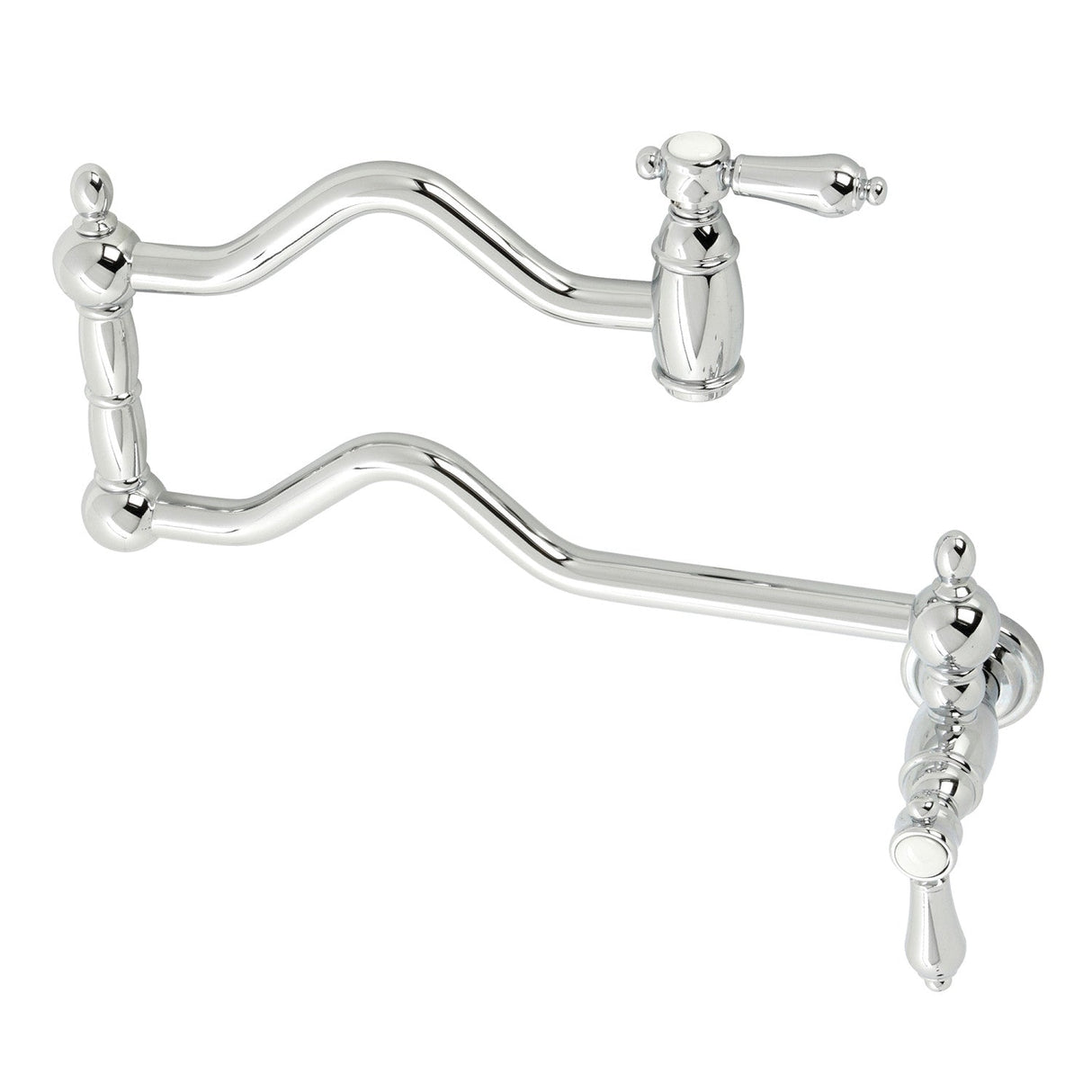 Heirloom KS2101BAL Two-Handle Pot Filler, Polished Chrome