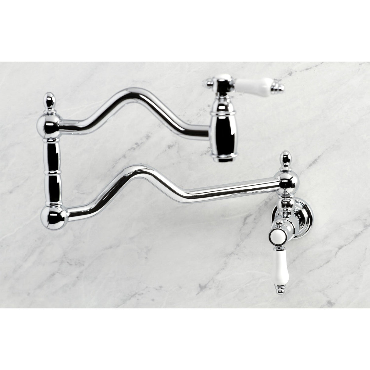 Bel-Air KS2101BPL Two-Handle Pot Filler, Polished Chrome