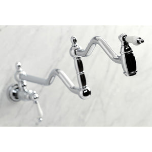 Heritage KS2101PL Two-Handle Pot Filler, Polished Chrome