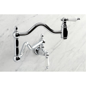 Heritage KS2101PL Two-Handle Pot Filler, Polished Chrome