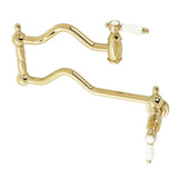 Bel-Air KS2102BPL Two-Handle Pot Filler, Polished Brass