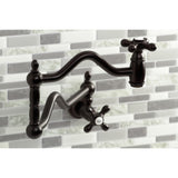 Heritage KS2105AX Two-Handle Pot Filler, Oil Rubbed Bronze