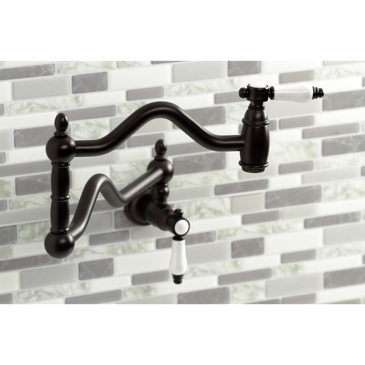 Bel-Air KS2105BPL Two-Handle Pot Filler, Oil Rubbed Bronze