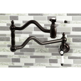 Bel-Air KS2105BPL Two-Handle Pot Filler, Oil Rubbed Bronze