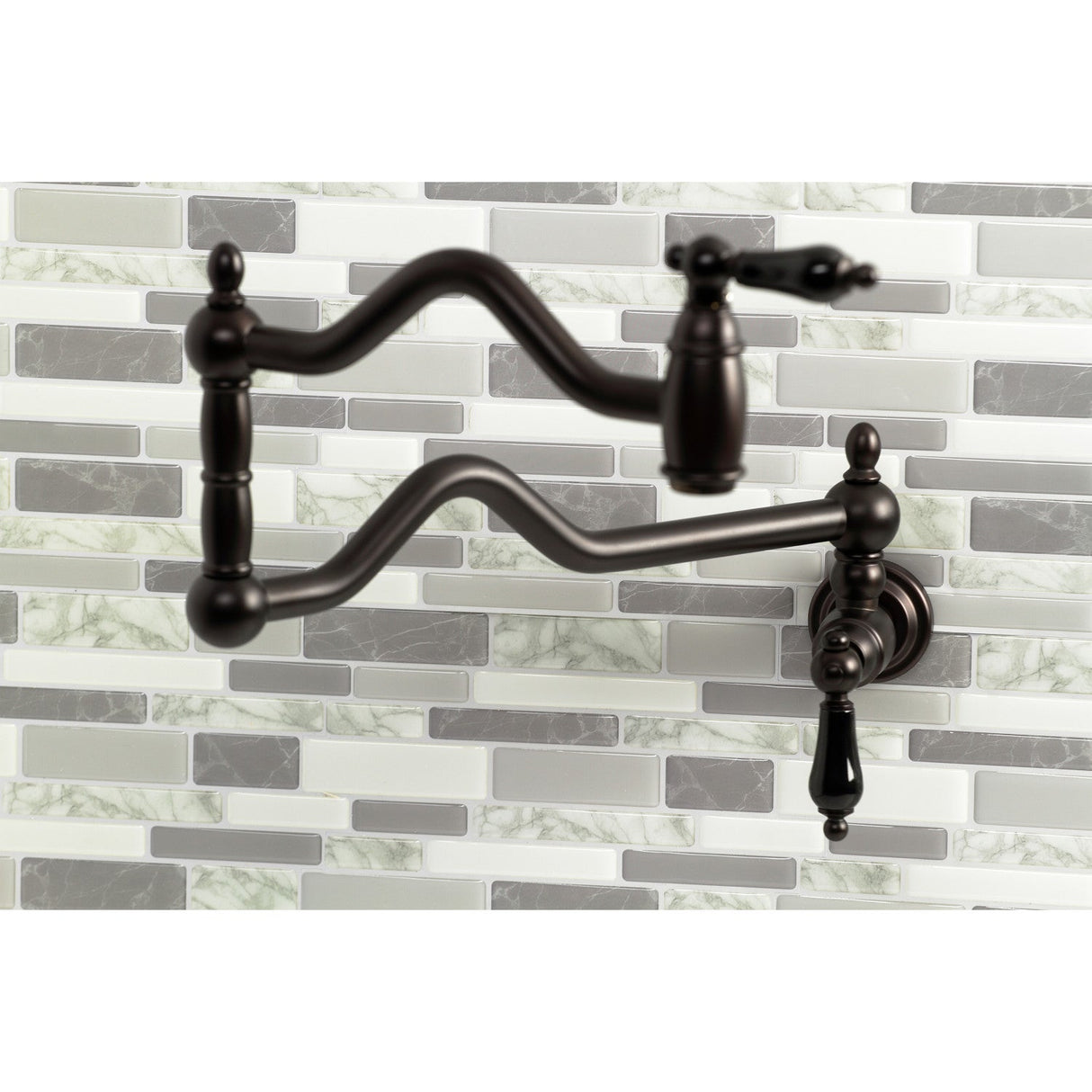 Duchess KS2105PKL Two-Handle Pot Filler, Oil Rubbed Bronze