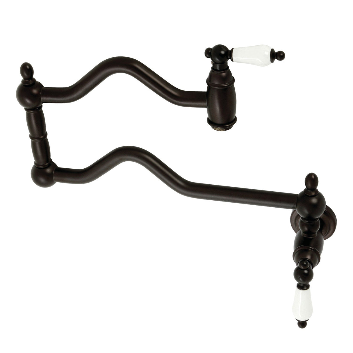 Heritage KS2105PL Two-Handle Pot Filler, Oil Rubbed Bronze