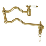 Bel-Air KS2107BPL Two-Handle Pot Filler, Brushed Brass