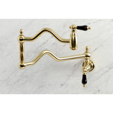 Duchess KS2107PKL Two-Handle Pot Filler, Brushed Brass