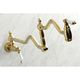 Heritage KS2107PL Two-Handle Pot Filler, Brushed Brass