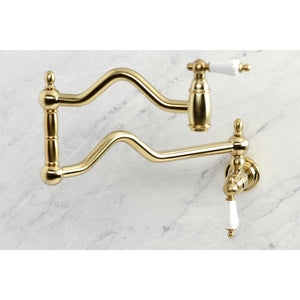 Heritage KS2107PL Two-Handle Pot Filler, Brushed Brass