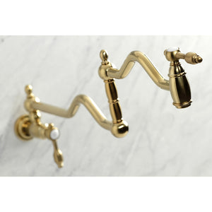 Tudor KS2107TAL Two-Handle Pot Filler, Brushed Brass