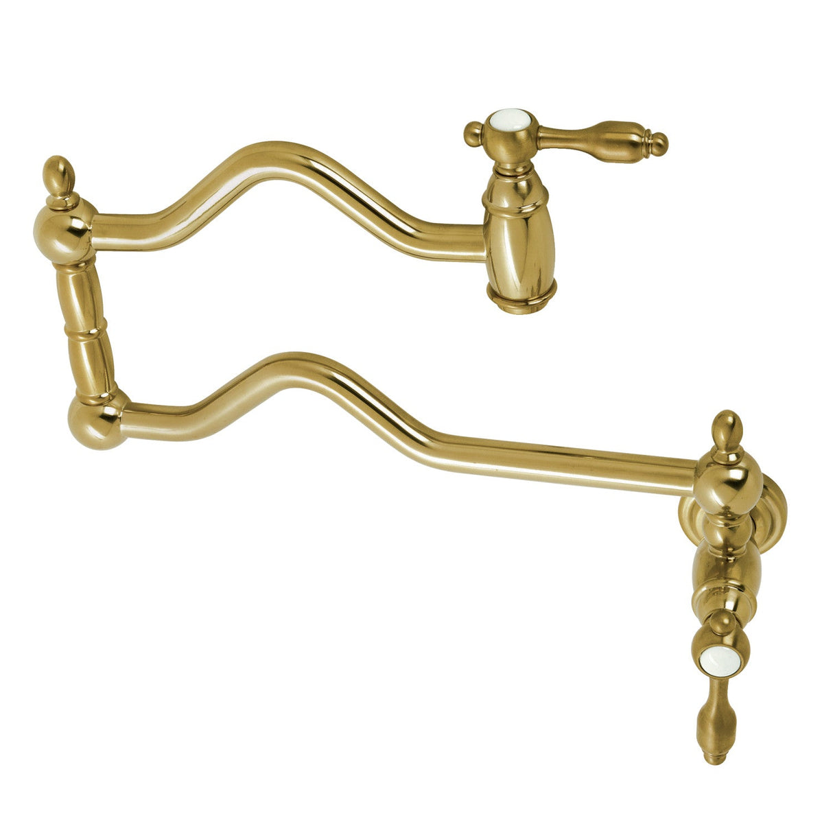 Tudor KS2107TAL Two-Handle Pot Filler, Brushed Brass