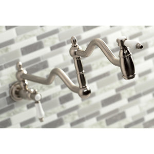 Bel-Air KS2108BPL Two-Handle Pot Filler, Brushed Nickel