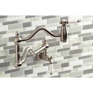 Bel-Air KS2108BPL Two-Handle Pot Filler, Brushed Nickel