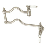 Bel-Air KS2108BPL Two-Handle Pot Filler, Brushed Nickel