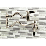 Duchess KS2108PKL Two-Handle Pot Filler, Brushed Nickel