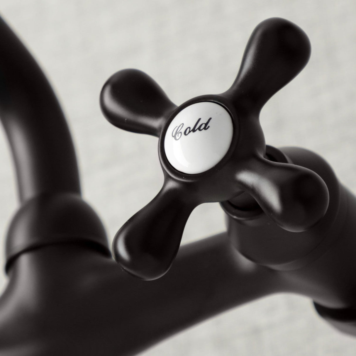 Kingston KS213ORB Two-Handle 2-Hole Wall Mount Kitchen Faucet, Oil Rubbed Bronze