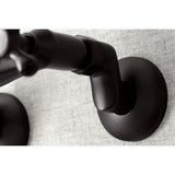 Kingston KS214ORB Two-Handle 2-Hole Wall Mount Kitchen Faucet, Oil Rubbed Bronze