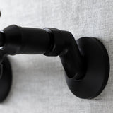 Kingston KS215MB Two-Handle 2-Hole Wall Mount Bathroom Faucet, Matte Black