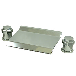 Milano KS2241AR Two-Handle 3-Hole Deck Mount Roman Tub Faucet, Polished Chrome
