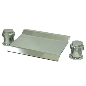 Milano KS2241MR Two-Handle 3-Hole Deck Mount Roman Tub Faucet, Polished Chrome