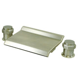 Milano KS2248AR Two-Handle 3-Hole Deck Mount Roman Tub Faucet, Brushed Nickel