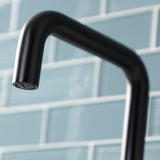 Constantine KS2260DX Two-Handle 1-Hole Deck Mount Bathroom Faucet with Push Pop-Up, Matte Black