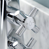 Constantine KS2261DX Two-Handle 1-Hole Deck Mount Bathroom Faucet with Push Pop-Up, Polished Chrome