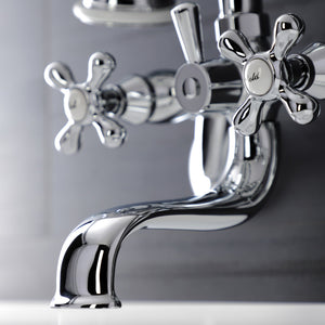 Kingston KS226C Two-Handle Clawfoot Tub Faucet with Hand Shower, Polished Chrome