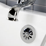 Kingston KS228PXC Three-Handle 2-Hole Deck Mount Clawfoot Tub Faucet with Hand Shower, Polished Chrome