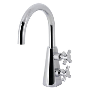 Constantine KS2291DX Two-Handle 1-Hole Deck Mount Bathroom Faucet with Push Pop-Up, Polished Chrome