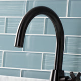 Constantine KS2295DX Two-Handle 1-Hole Deck Mount Bathroom Faucet with Push Pop-Up, Oil Rubbed Bronze