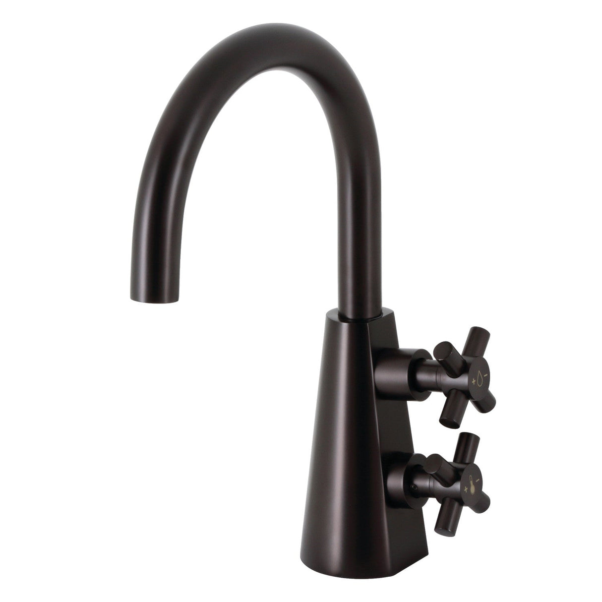 Constantine KS2295DX Two-Handle 1-Hole Deck Mount Bathroom Faucet with Push Pop-Up, Oil Rubbed Bronze