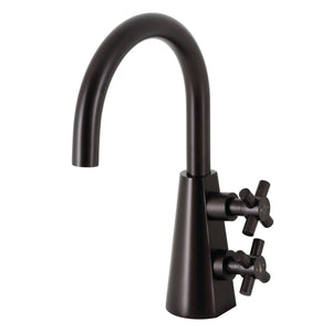 Constantine KS2295DX Two-Handle 1-Hole Deck Mount Bathroom Faucet with Push Pop-Up, Oil Rubbed Bronze