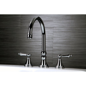 Roman KS2341AL Two-Handle 3-Hole Deck Mount Roman Tub Faucet, Polished Chrome