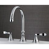 NuFrench KS2341DFL Two-Handle 3-Hole Deck Mount Roman Tub Faucet, Polished Chrome